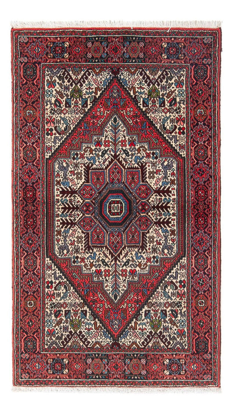 Alfombra persa - Nómada - 124 x 70 cm - crema