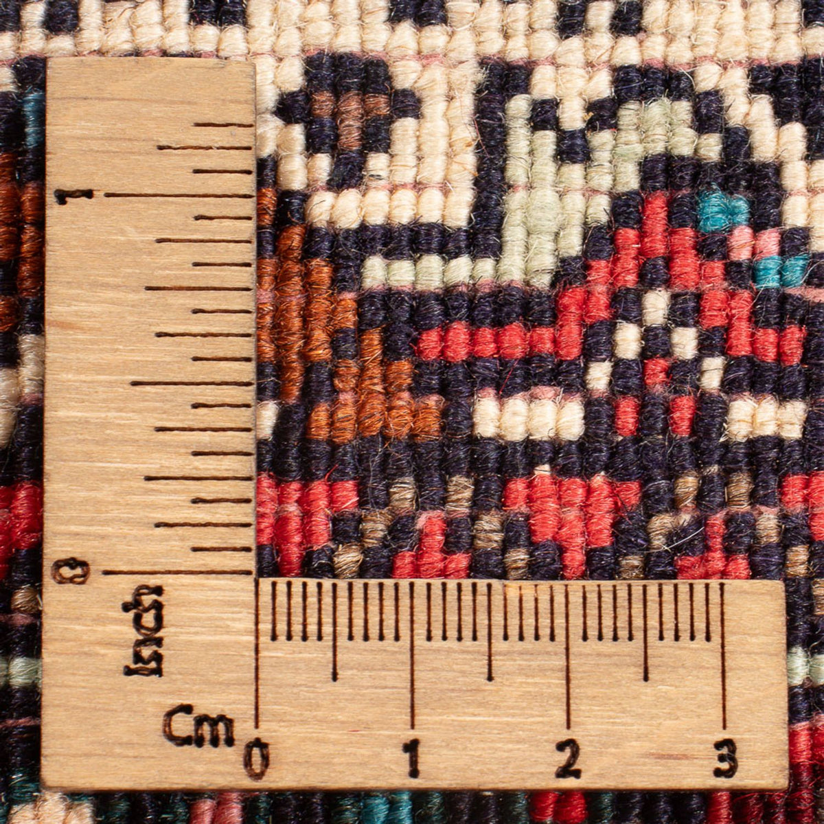 Alfombra persa - Nómada - 124 x 70 cm - crema