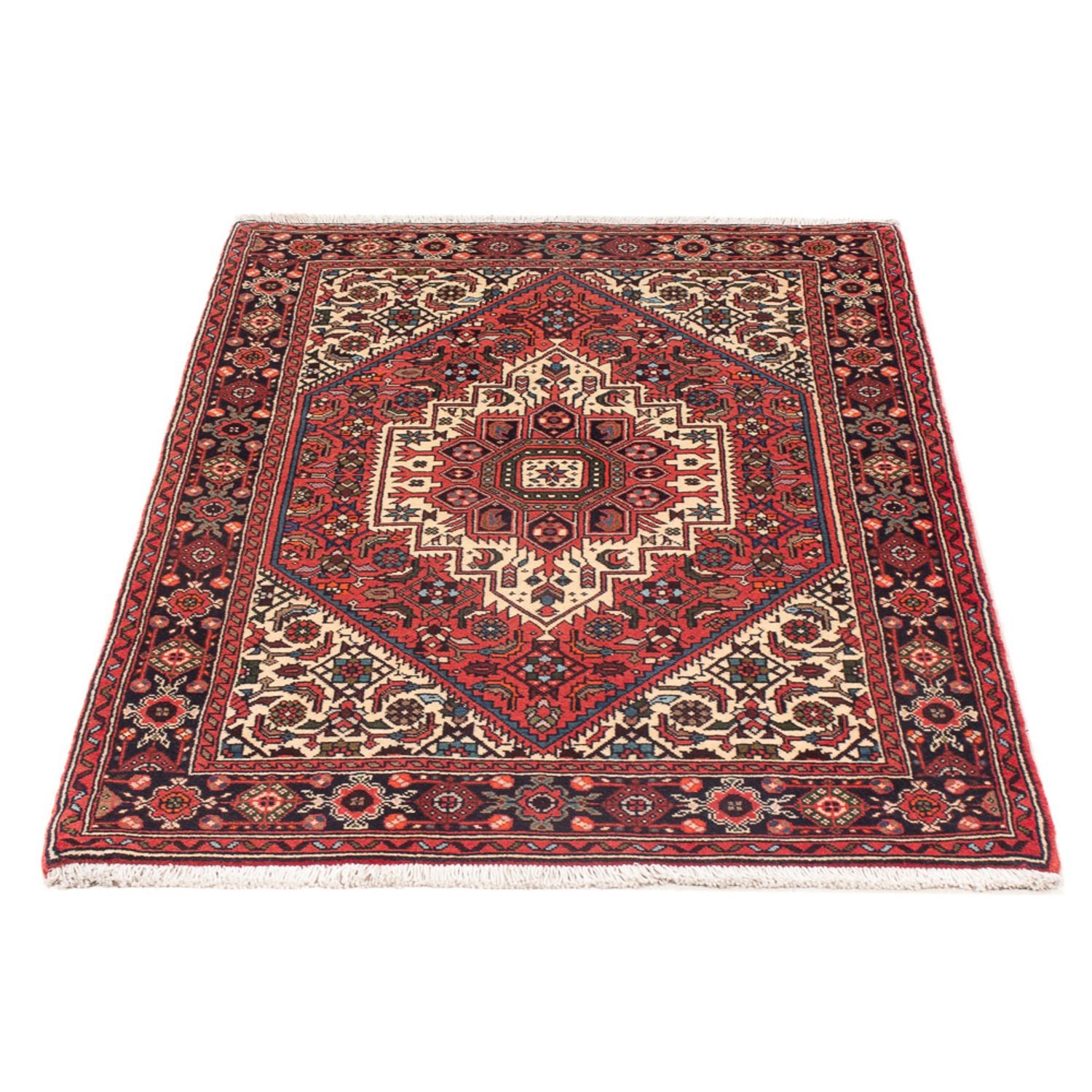 Alfombra persa - Nómada - 125 x 75 cm - crema
