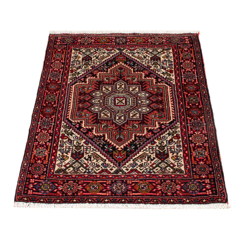 Alfombra persa - Nómada - 80 x 52 cm - crema