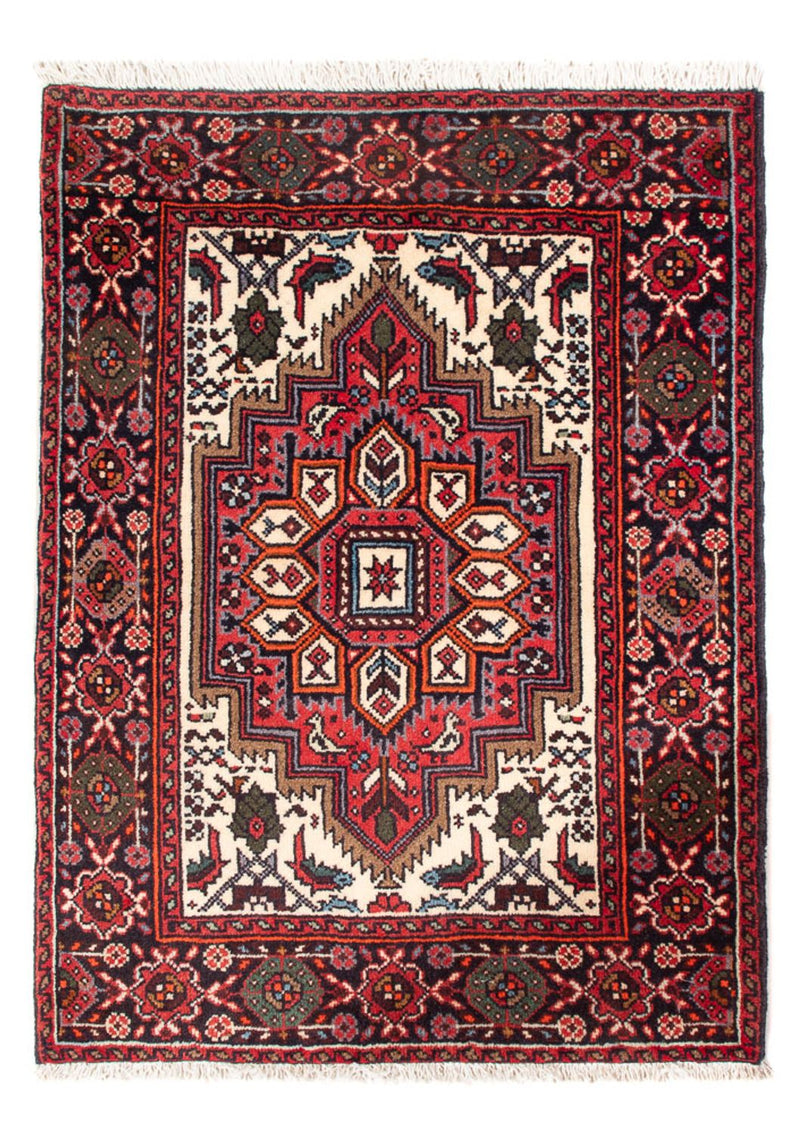 Alfombra persa - Nómada - 68 x 50 cm - crema
