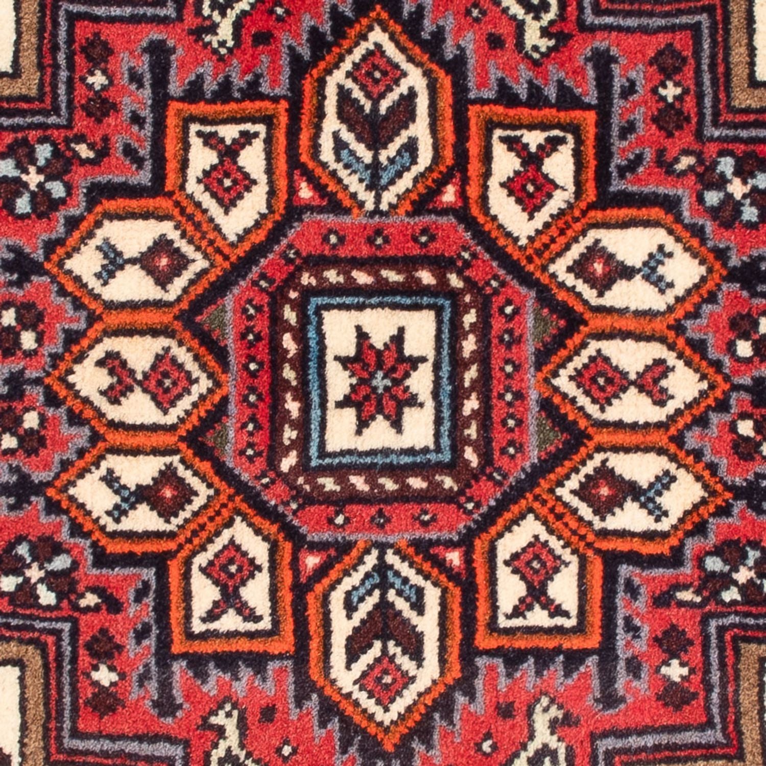 Alfombra persa - Nómada - 68 x 50 cm - crema