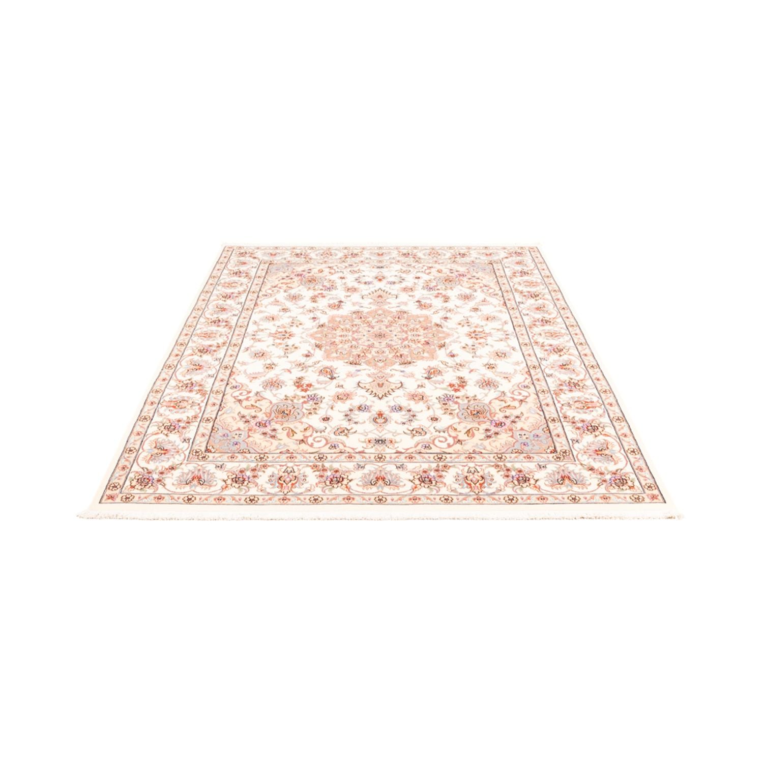 Alfombra persa - Tabriz - 202 x 150 cm - crema