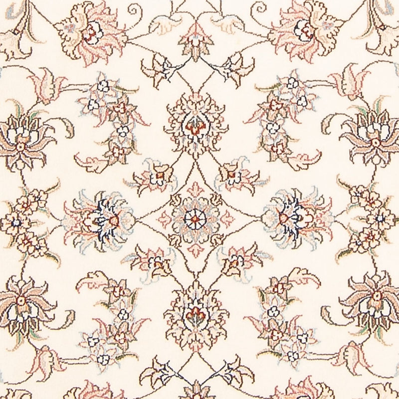 Alfombra de pasillo Alfombra Persa - Tabriz - Real - 298 x 91 cm - crema