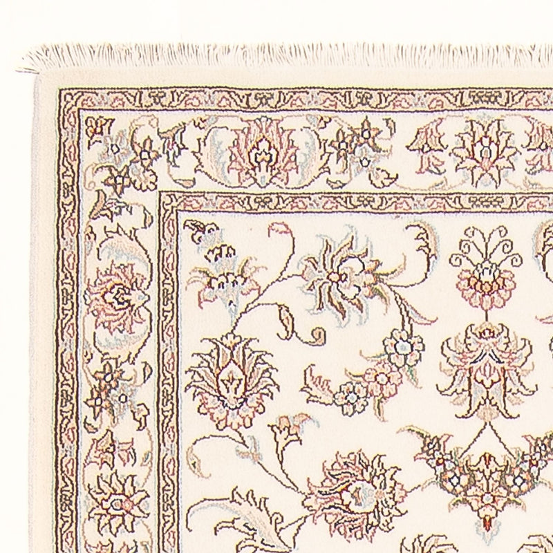 Alfombra de pasillo Alfombra Persa - Tabriz - Real - 298 x 91 cm - crema