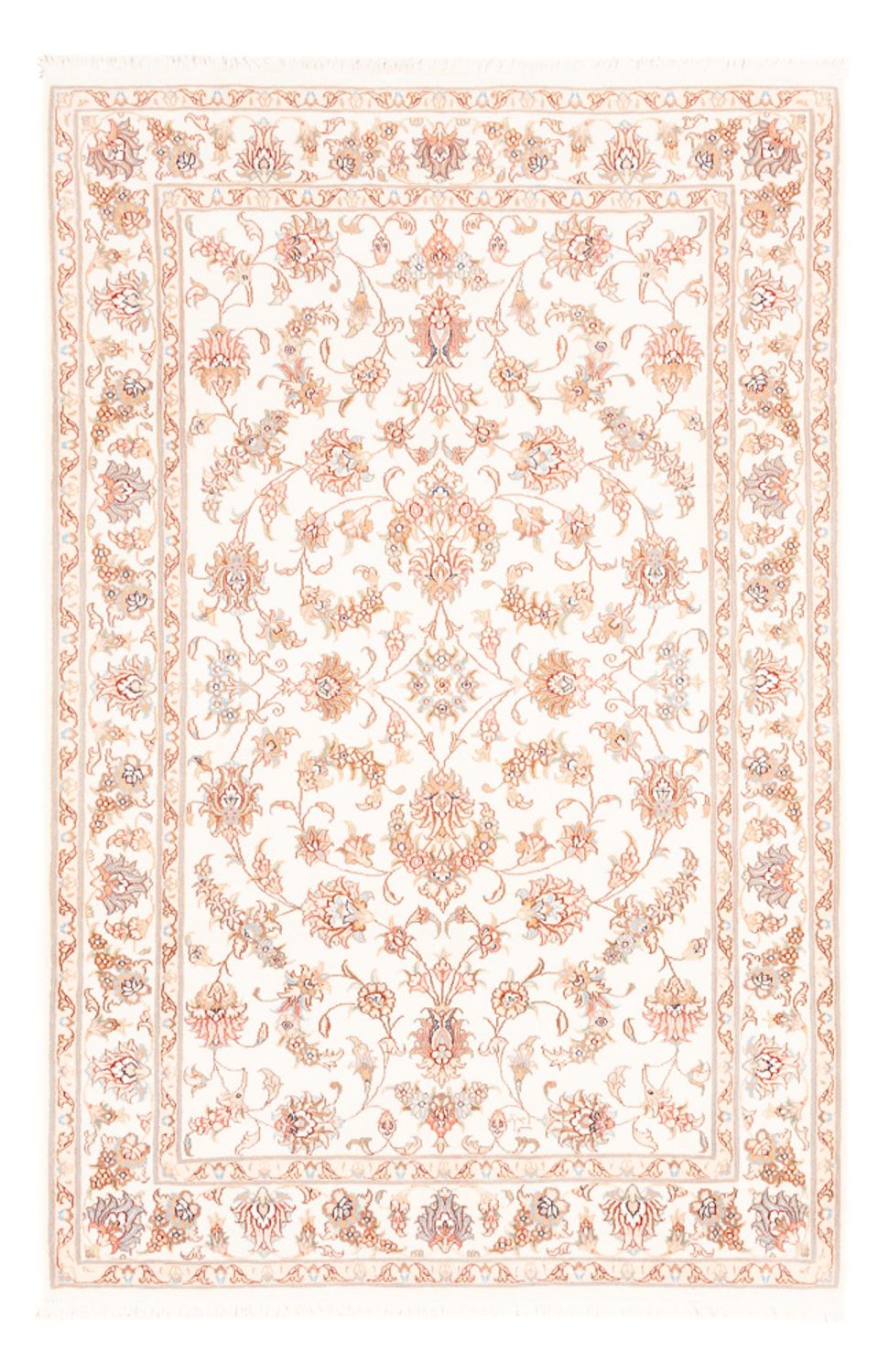 Alfombra persa - Tabriz - 184 x 117 cm - crema