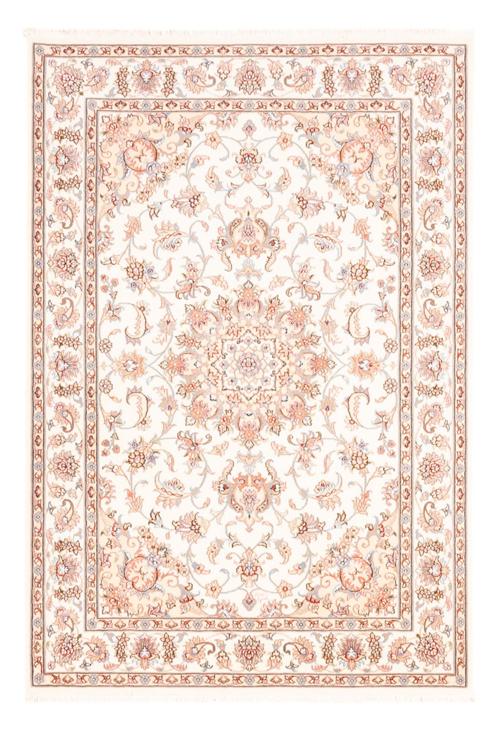 Alfombra persa - Tabriz - 176 x 120 cm - crema