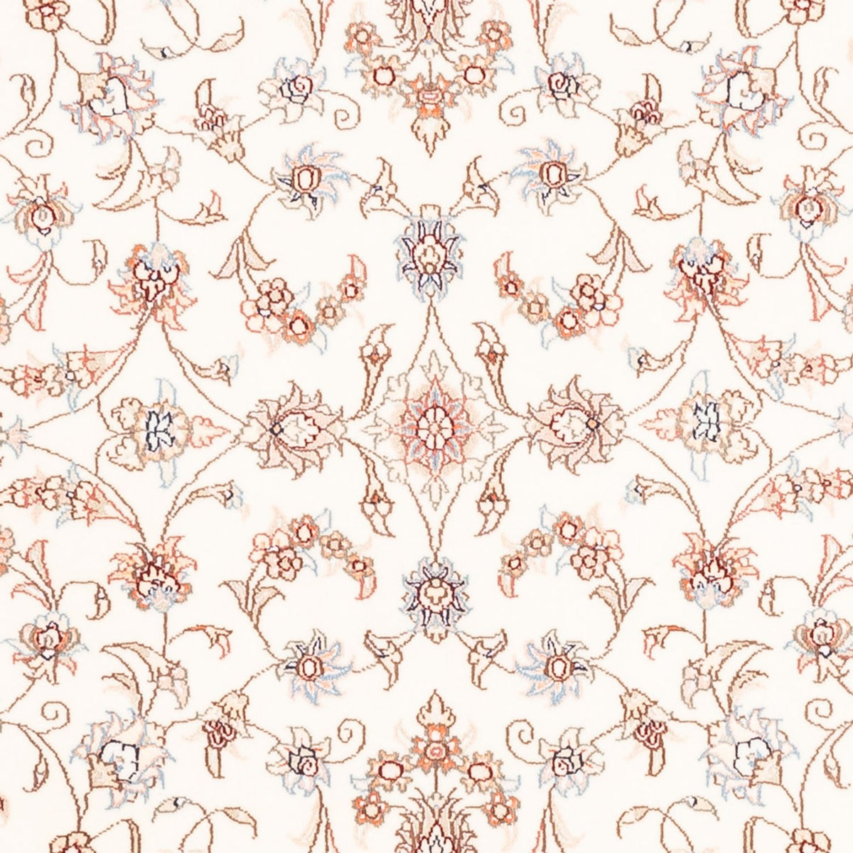 Alfombra persa - Tabriz redondo  - 153 x 150 cm - crema