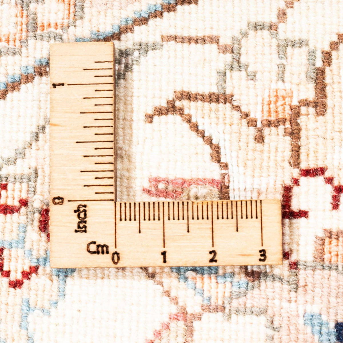 Alfombra persa - Tabriz redondo  - 153 x 150 cm - crema