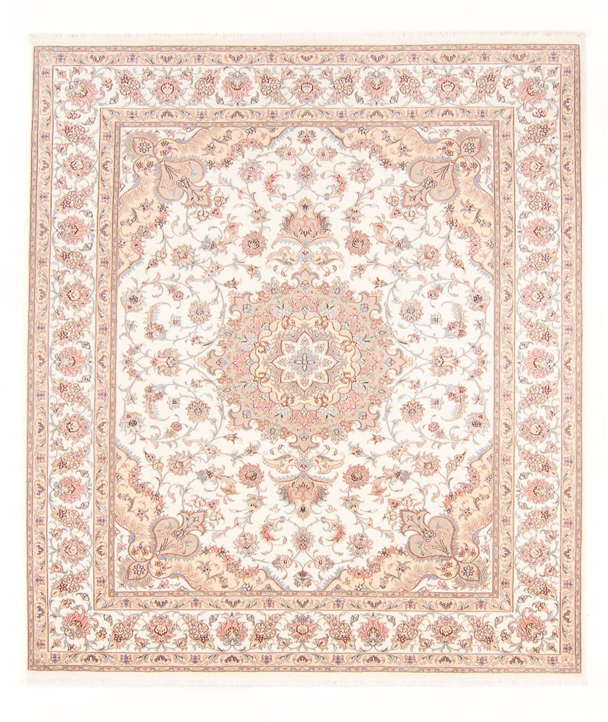 Alfombra Persa - Tabriz - Real - 252 x 198 cm - crema