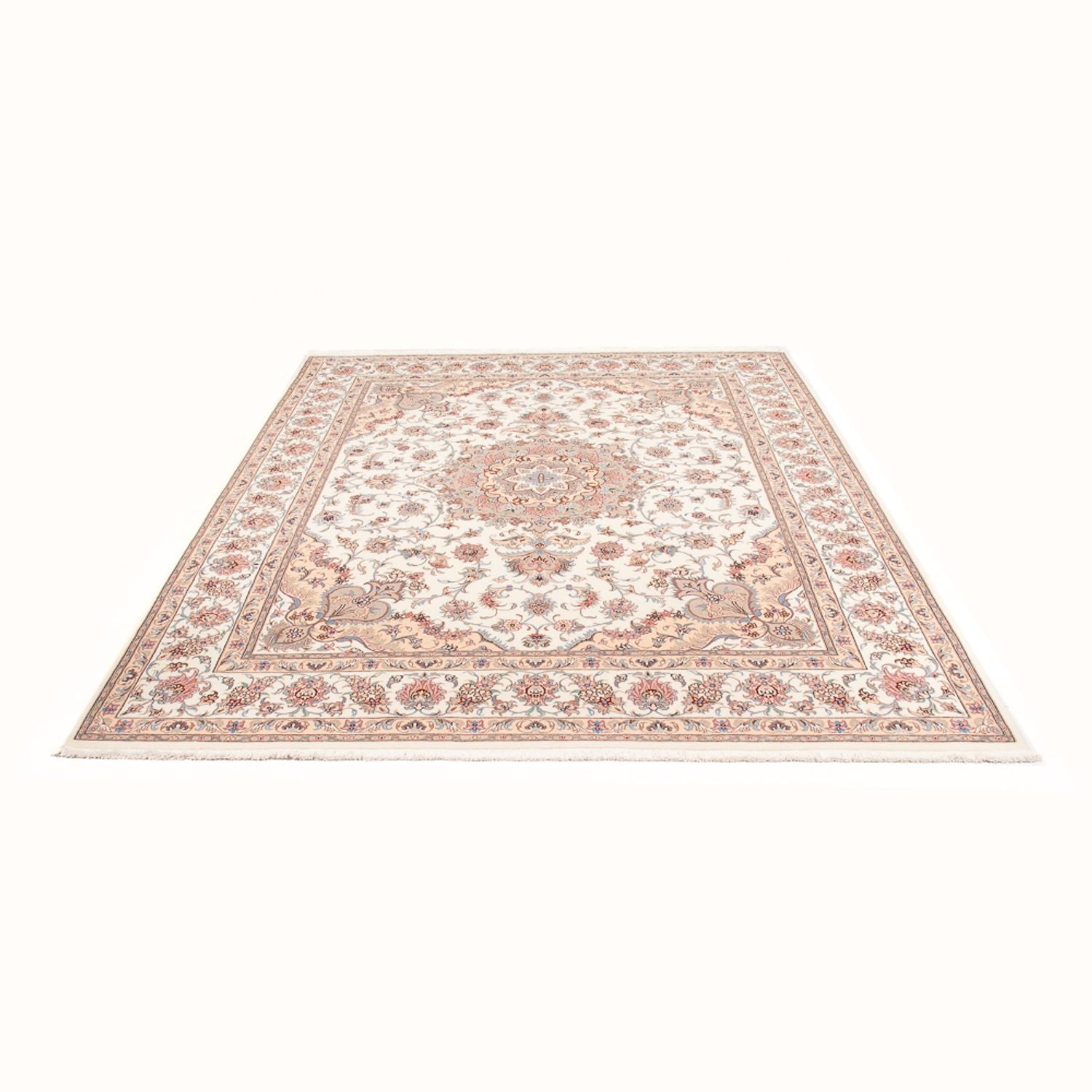 Alfombra Persa - Tabriz - Real - 252 x 198 cm - crema