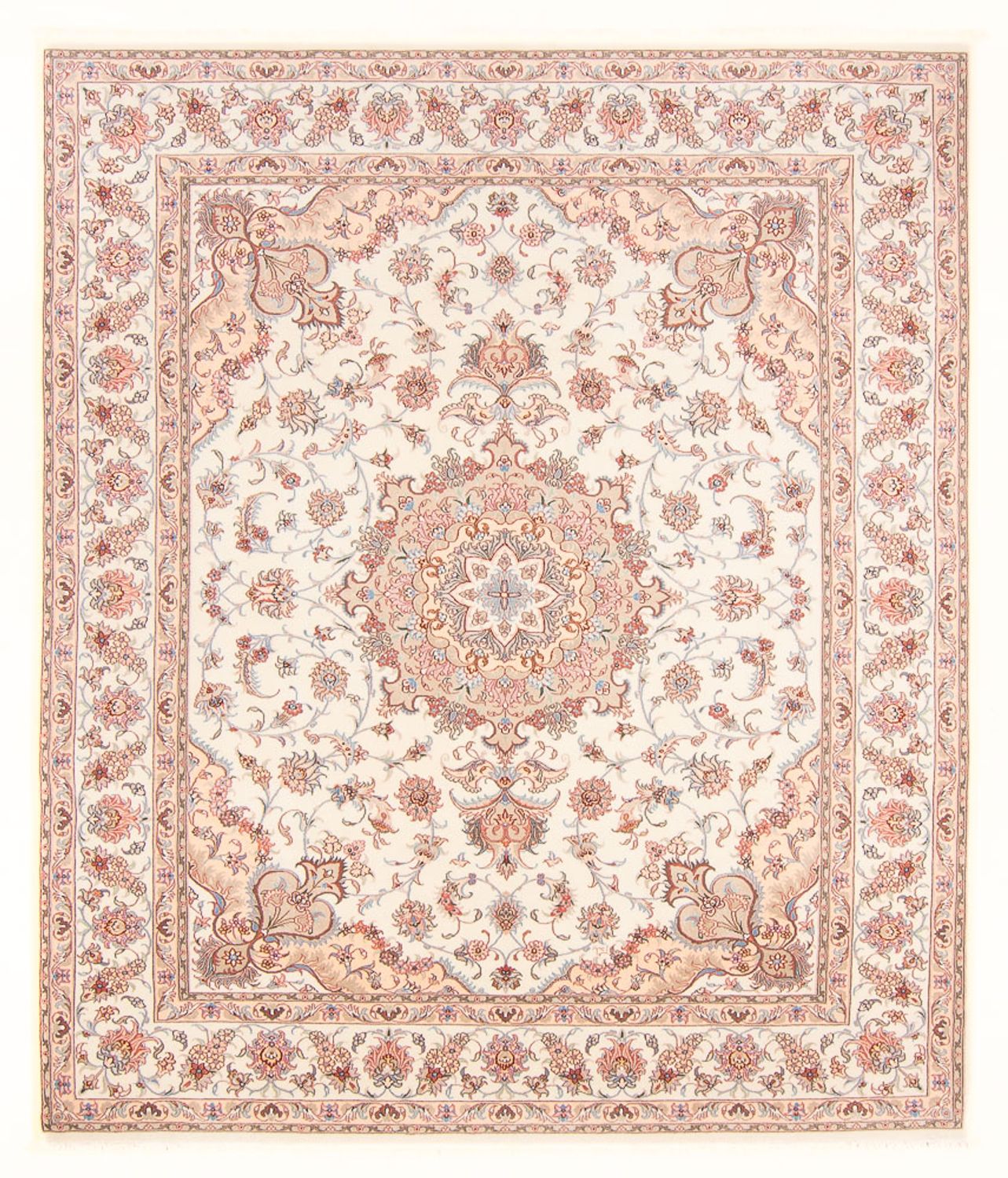 Alfombra Persa - Tabriz - Real - 252 x 199 cm - crema