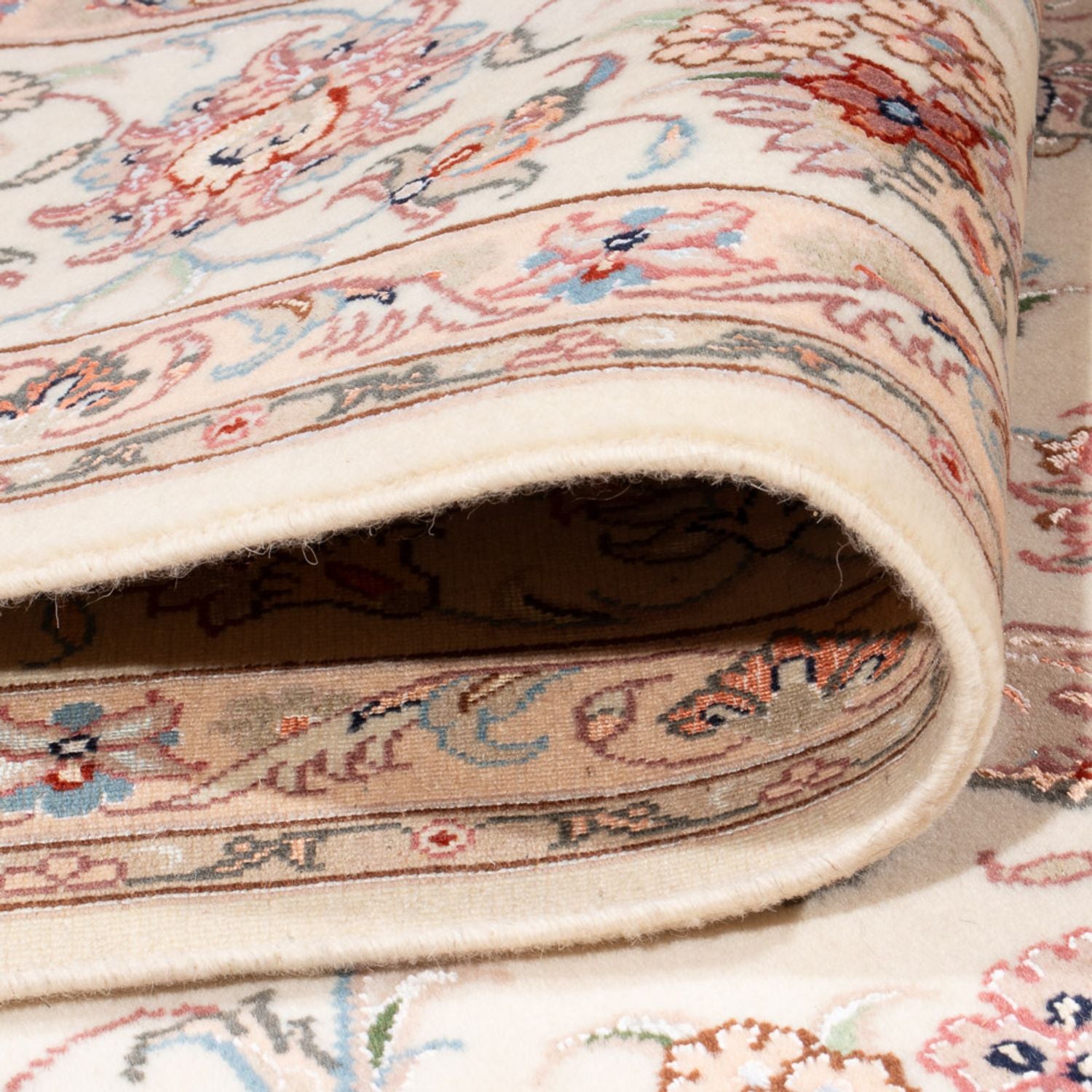 Alfombra Persa - Tabriz - Real - 252 x 199 cm - crema