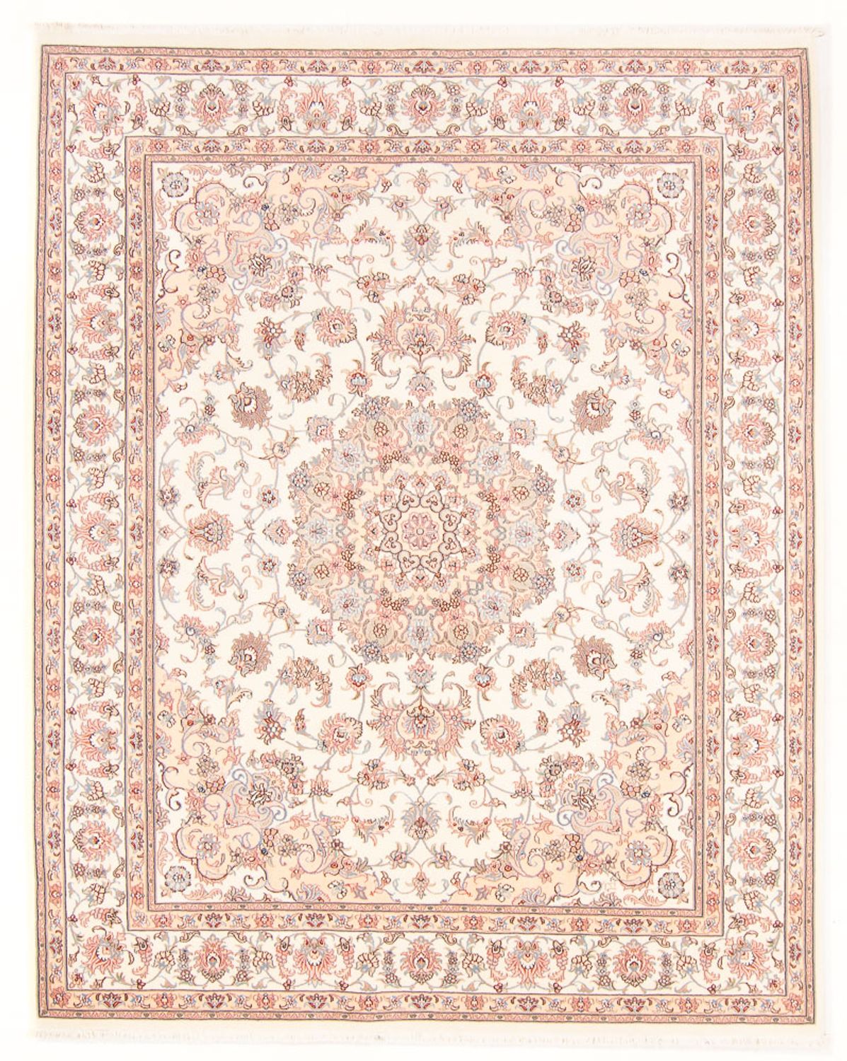 Alfombra Persa - Tabriz - Real - 257 x 197 cm - crema