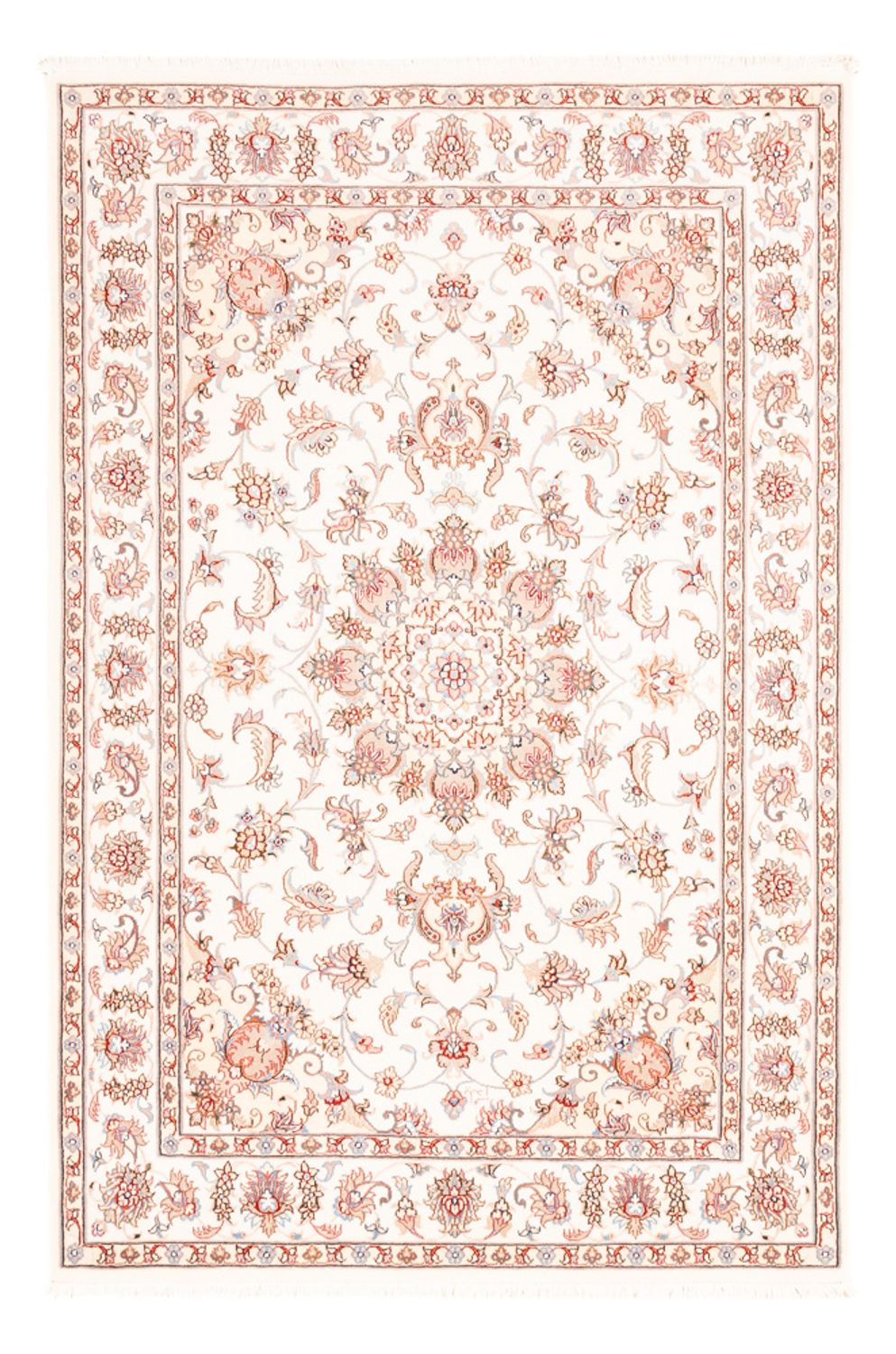 Alfombra persa - Tabriz - 178 x 119 cm - crema