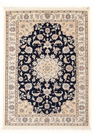 Alfombra Persa - Nain - Prima - 120 x 80 cm - azul oscuro