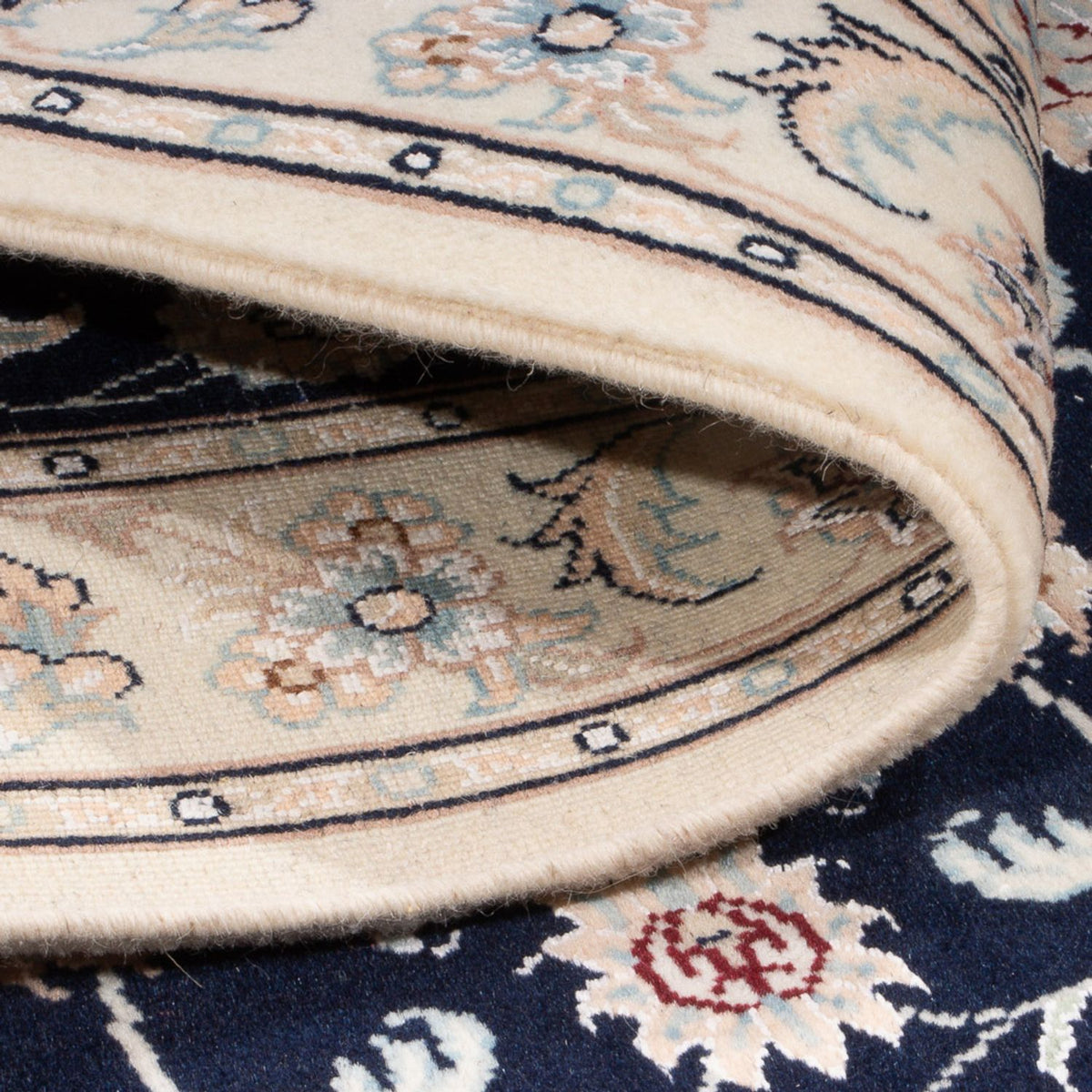 Alfombra Persa - Nain - Prima - 120 x 80 cm - azul oscuro