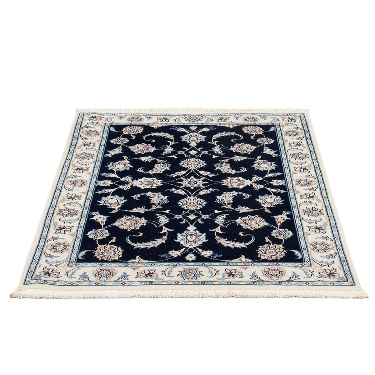 Alfombra Persa - Nain - Prima - 119 x 82 cm - azul oscuro