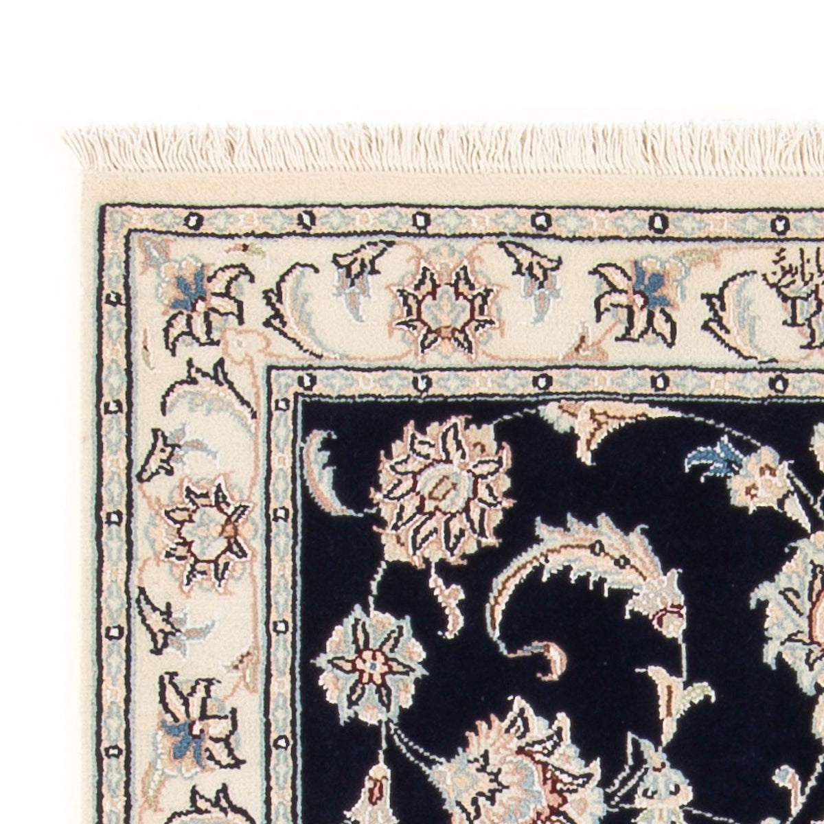 Alfombra Persa - Nain - Prima - 120 x 79 cm - azul oscuro