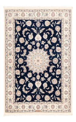 Alfombra Persa - Nain - Prima - 161 x 105 cm - azul oscuro