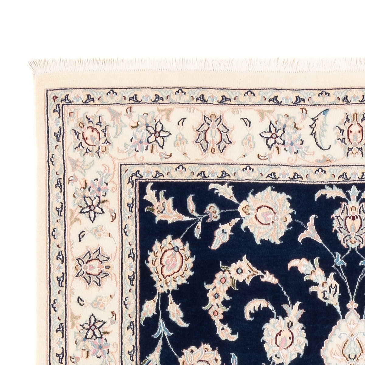 Alfombra Persa - Nain - Prima - 161 x 105 cm - azul oscuro