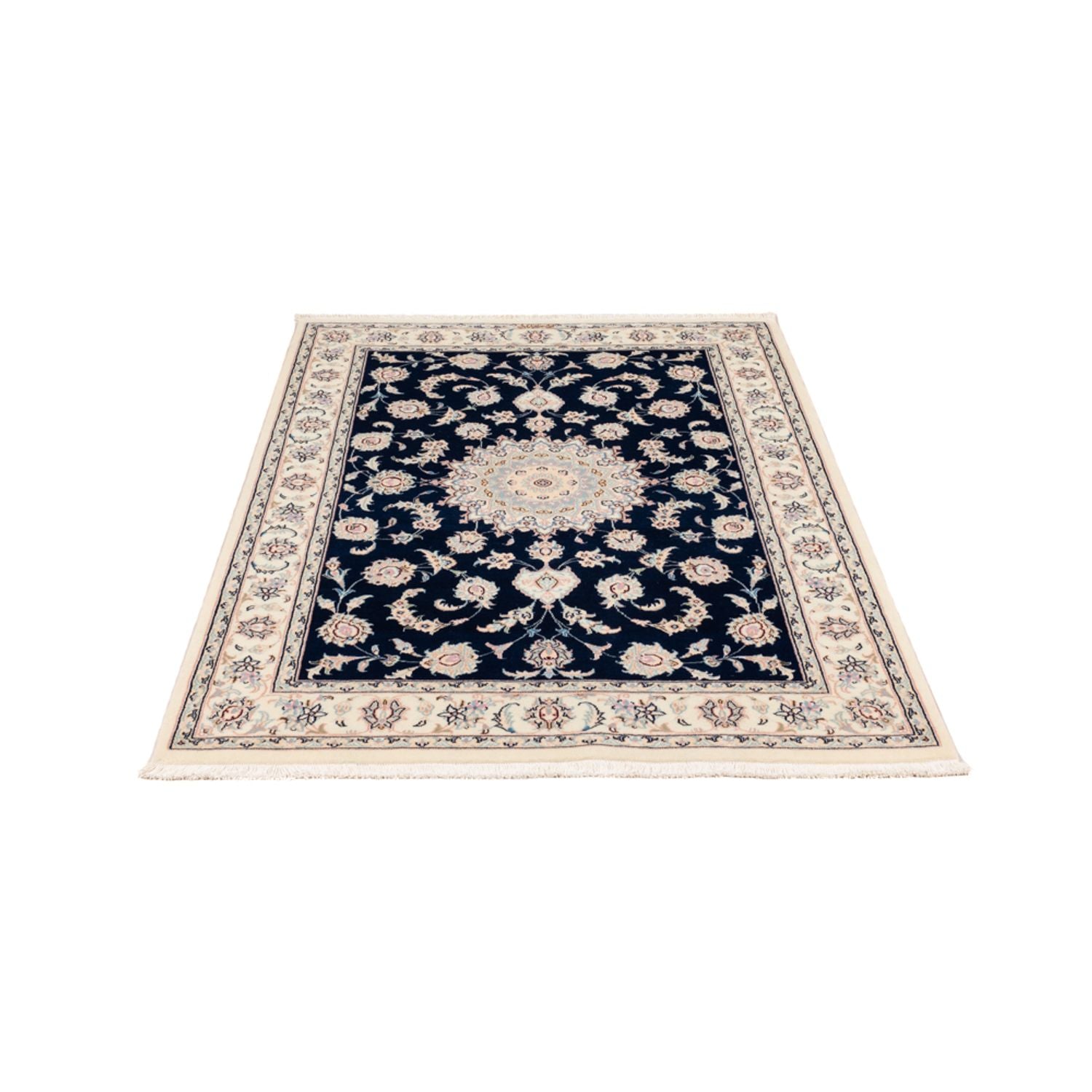Alfombra Persa - Nain - Prima - 161 x 105 cm - azul oscuro