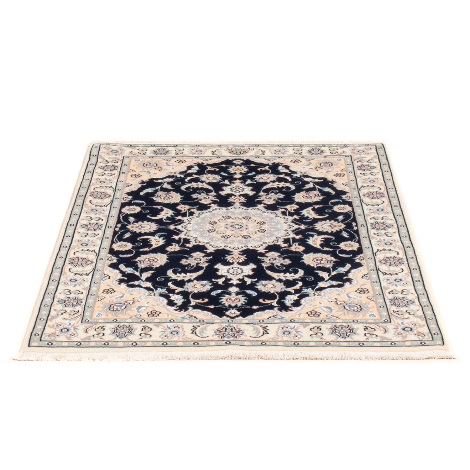Alfombra Persa - Nain - Prima - 120 x 84 cm - azul oscuro