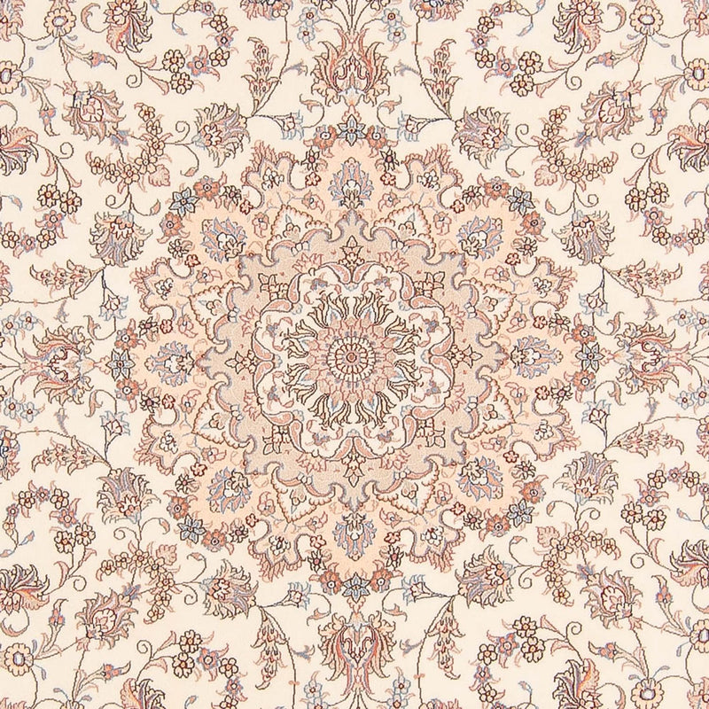 Alfombra Persa - Tabriz - Real redondo  - 250 x 250 cm - crema