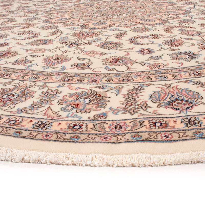 Alfombra Persa - Tabriz - Real redondo  - 250 x 250 cm - crema