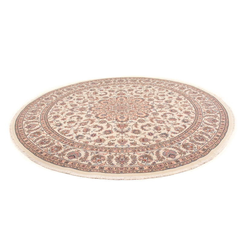 Alfombra Persa - Tabriz - Real redondo  - 250 x 250 cm - crema