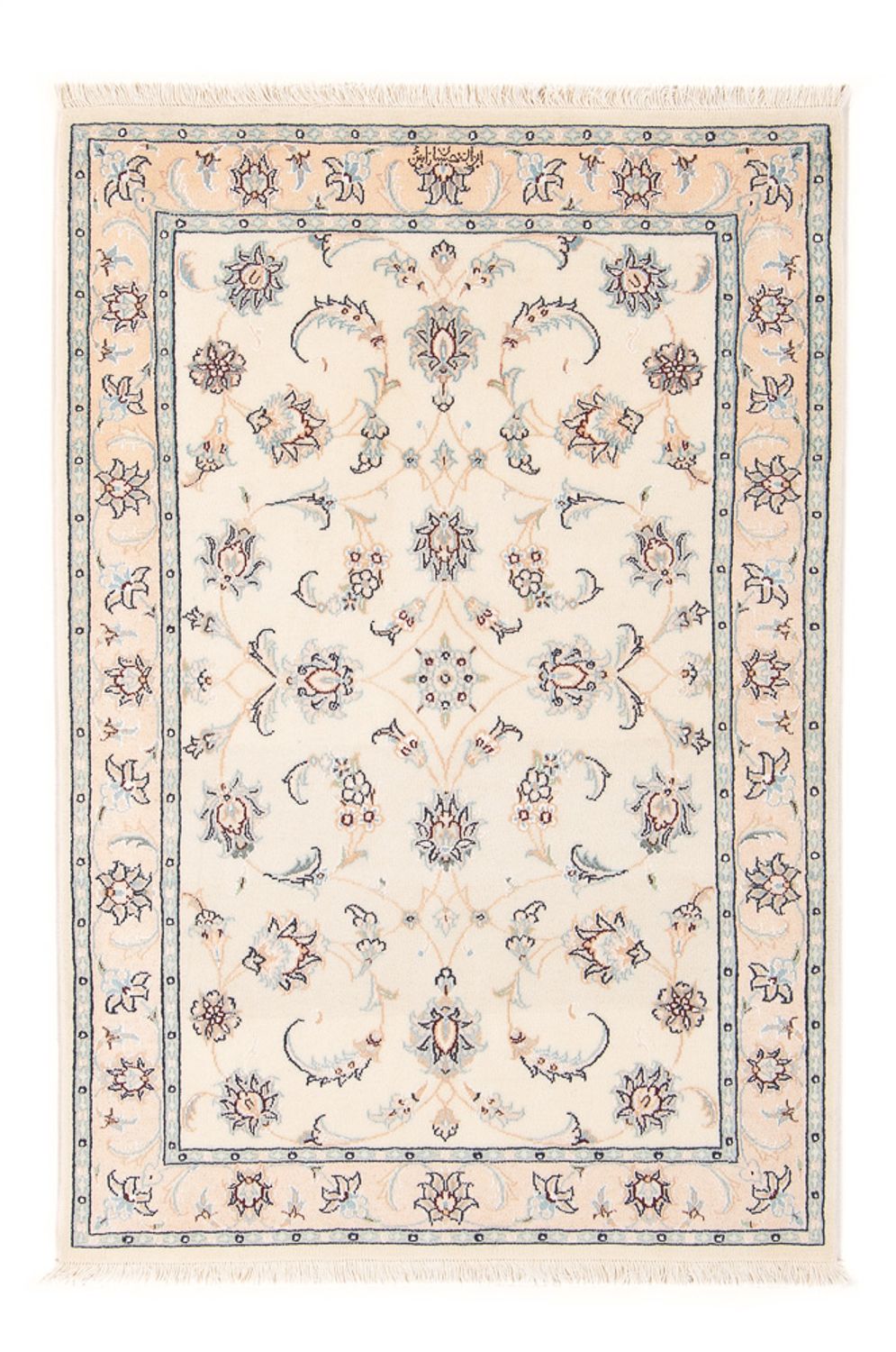 Alfombra Persa - Nain - Prima - 126 x 80 cm - crema