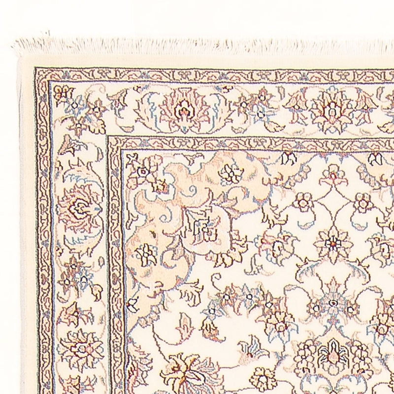 Alfombra de pasillo Alfombra Persa - Tabriz - Real - 298 x 87 cm - crema