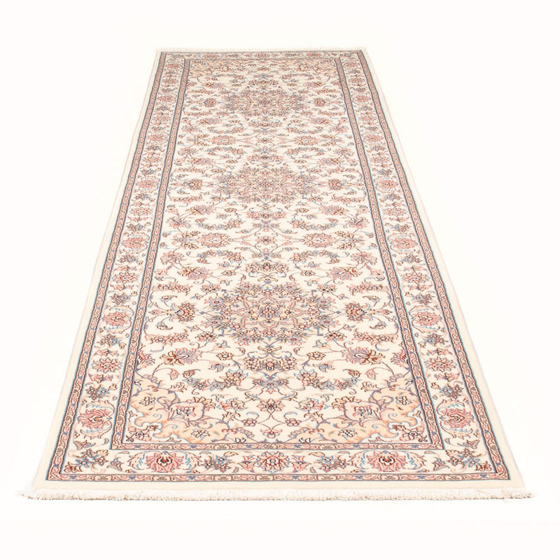 Alfombra de pasillo Alfombra Persa - Tabriz - Real - 298 x 87 cm - crema