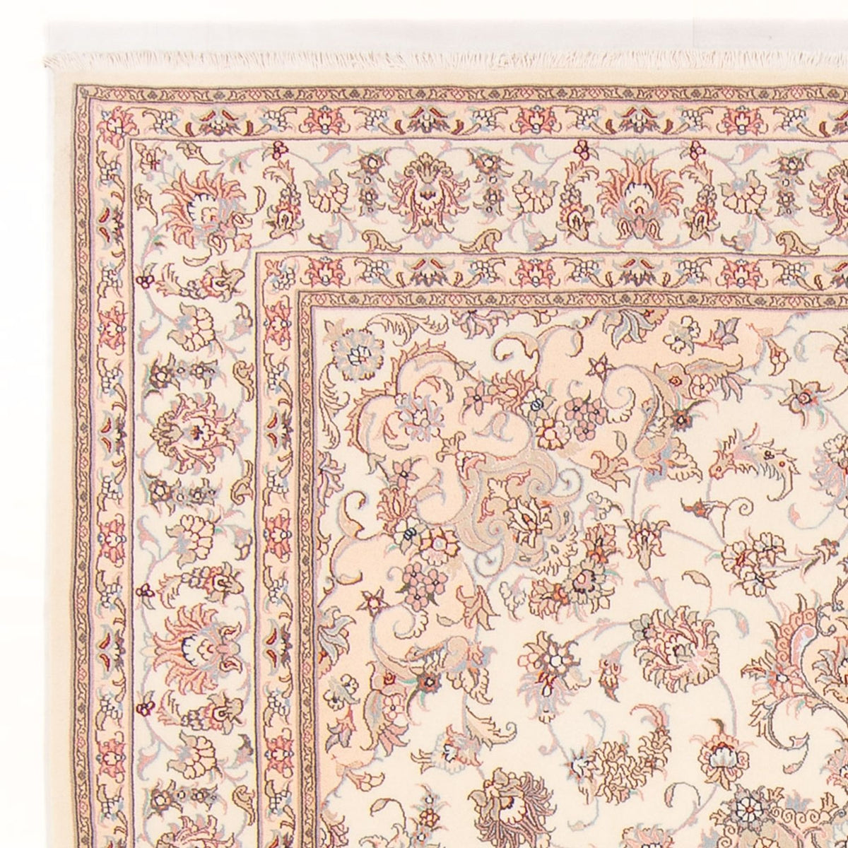 Alfombra Persa - Tabriz - Real - 248 x 198 cm - crema