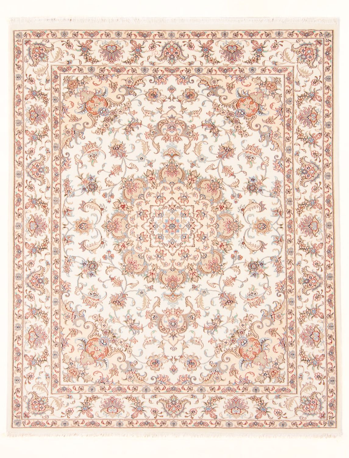 Alfombra Persa - Tabriz - Real - 197 x 150 cm - crema