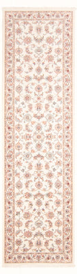 Alfombra de pasillo Alfombra Persa - Tabriz - Real - 292 x 82 cm - crema