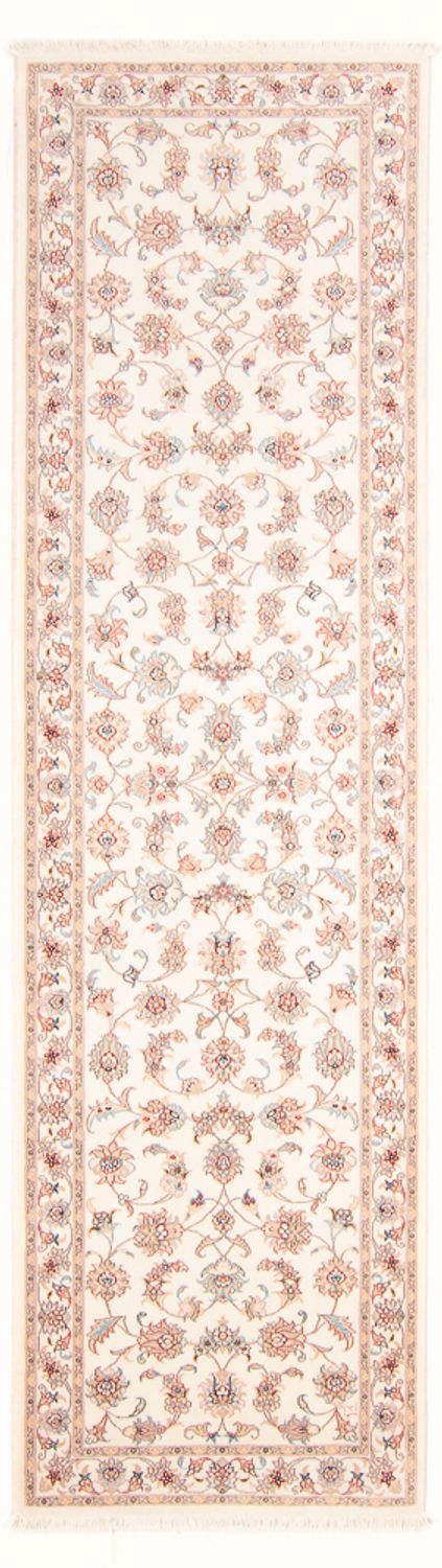 Alfombra de pasillo Alfombra Persa - Tabriz - Real - 292 x 82 cm - crema