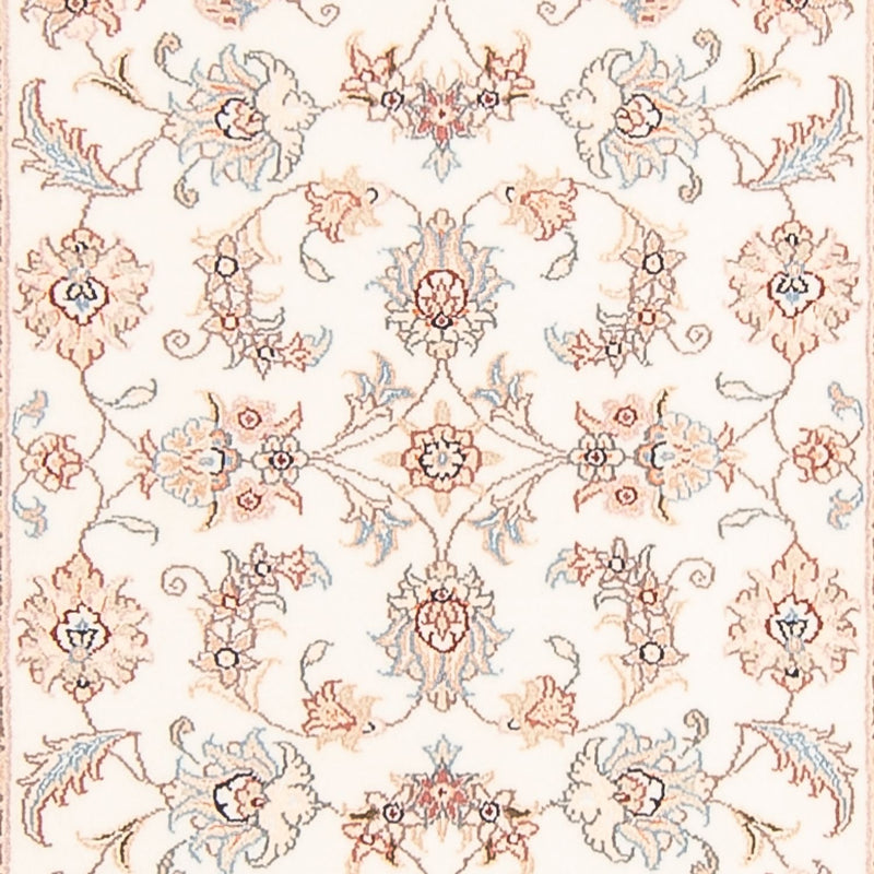 Alfombra de pasillo Alfombra Persa - Tabriz - Real - 292 x 82 cm - crema