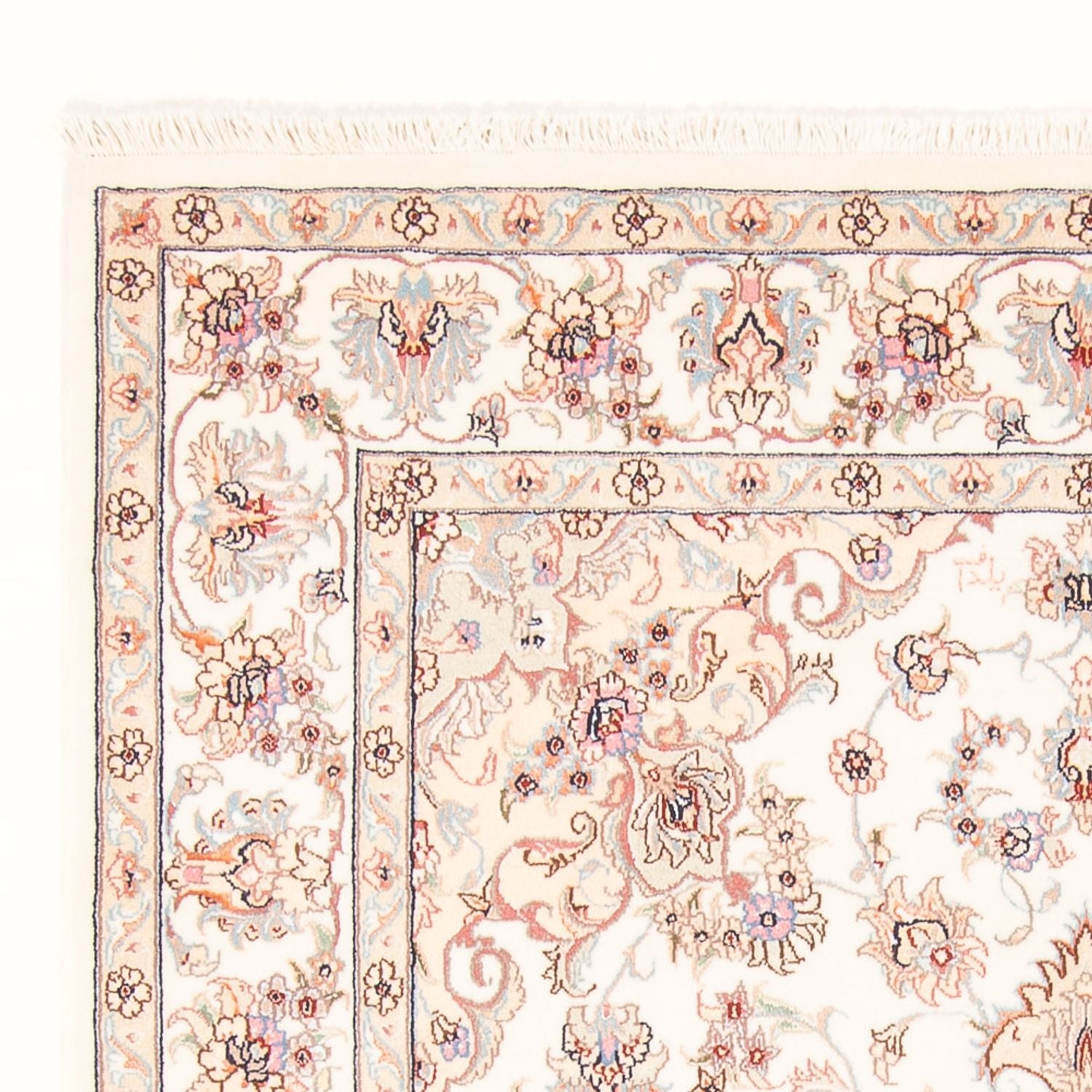 Alfombra Persa - Tabriz - Real - 204 x 147 cm - crema