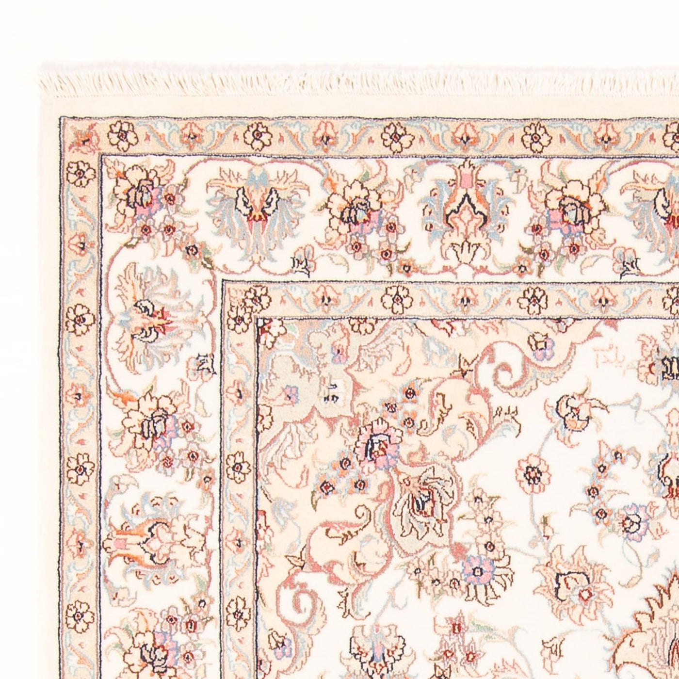 Alfombra Persa - Tabriz - Real - 204 x 147 cm - crema