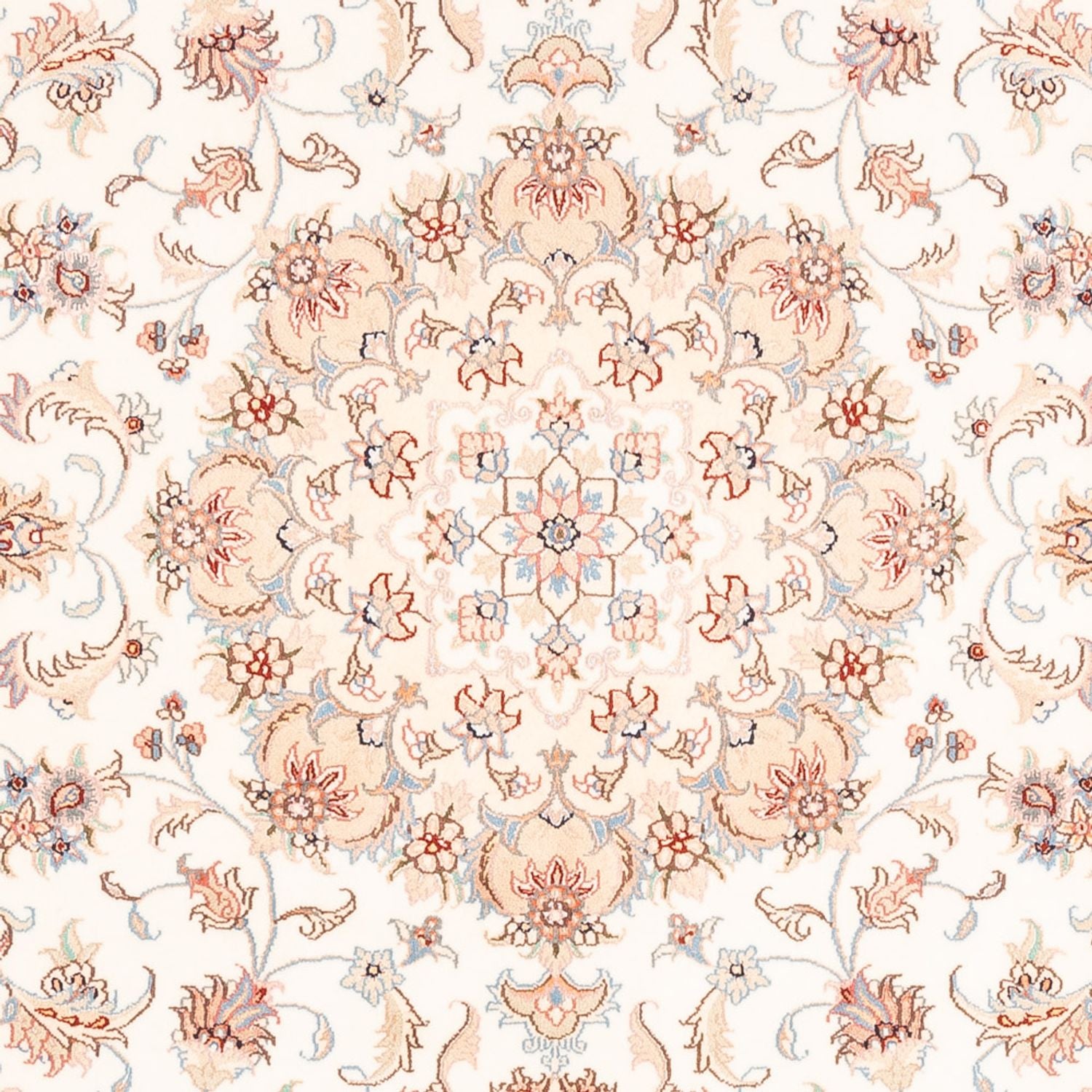 Alfombra persa - Tabriz - 203 x 150 cm - crema