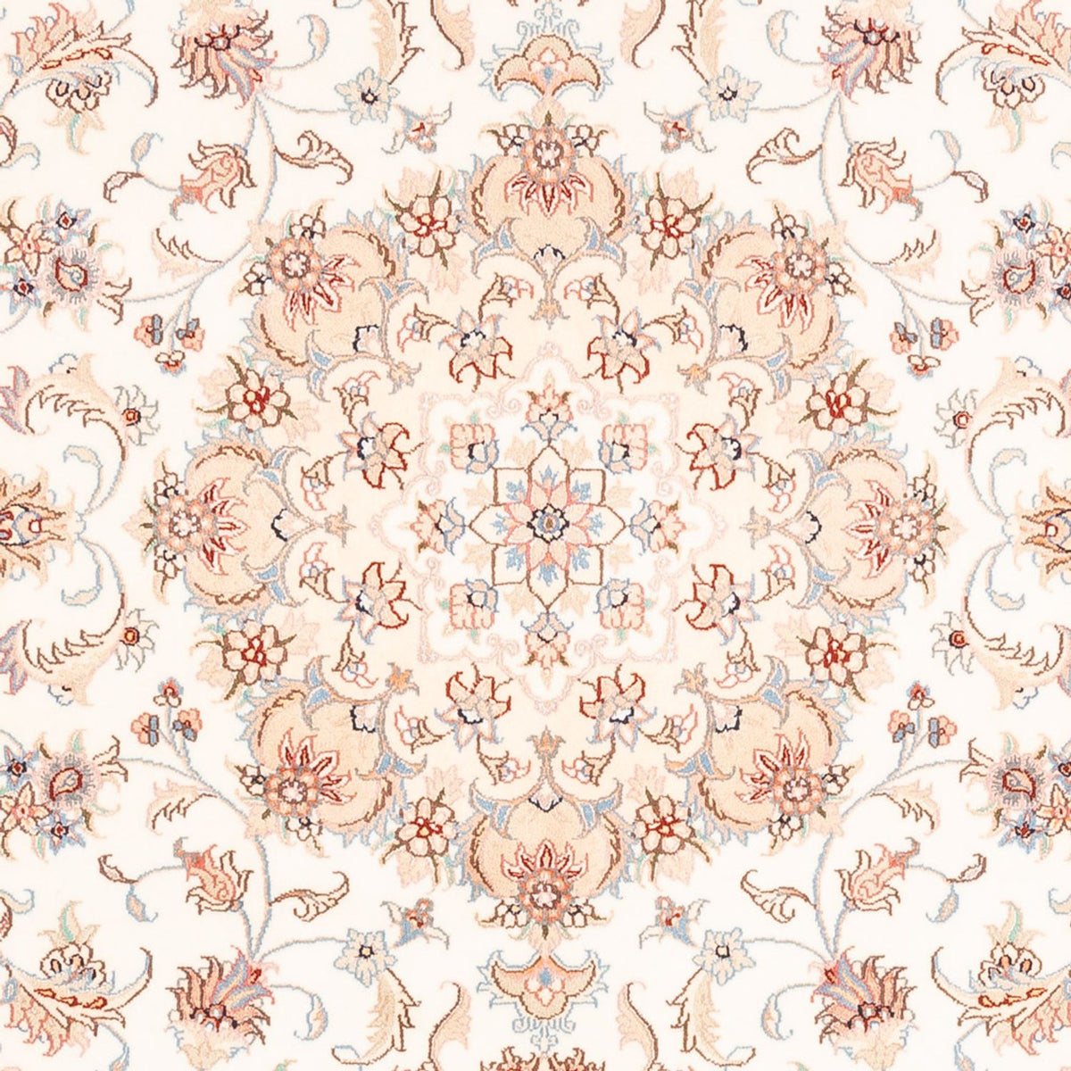 Alfombra persa - Tabriz - 203 x 150 cm - crema