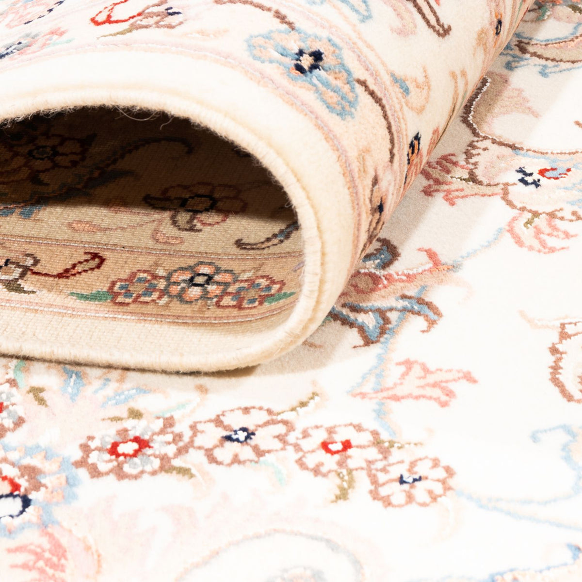 Alfombra persa - Tabriz - 203 x 150 cm - crema