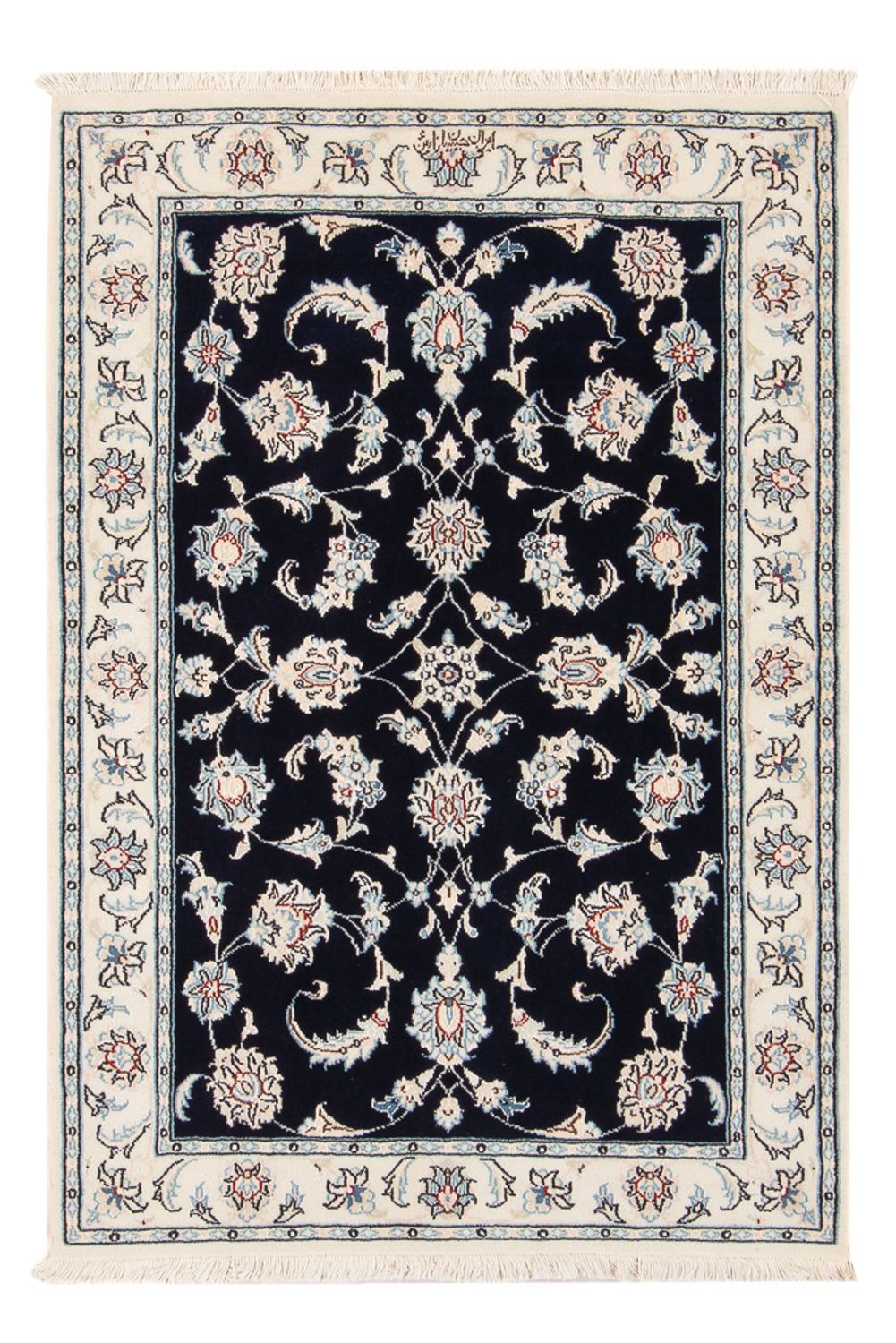 Alfombra Persa - Nain - Prima - 120 x 80 cm - azul oscuro