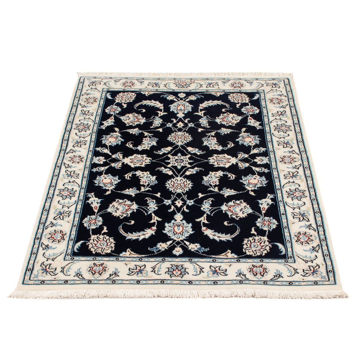 Alfombra Persa - Nain - Prima - 120 x 80 cm - azul oscuro