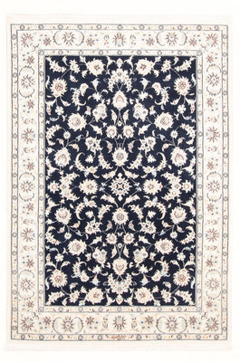Alfombra Persa - Nain - Real - 175 x 120 cm - azul oscuro