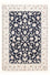 Alfombra Persa - Nain - Real - 175 x 120 cm - azul oscuro