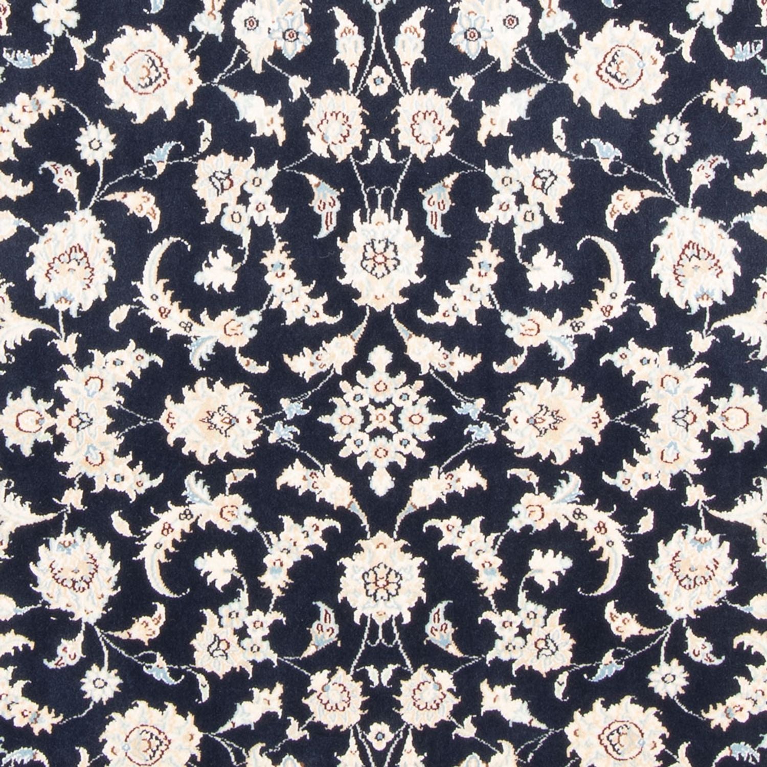 Alfombra Persa - Nain - Real - 175 x 120 cm - azul oscuro
