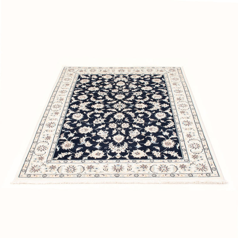 Alfombra Persa - Nain - Real - 175 x 120 cm - azul oscuro
