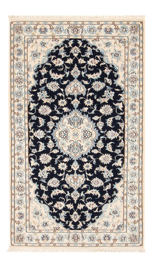 Alfombra Persa - Nain - Prima - 138 x 82 cm - azul oscuro
